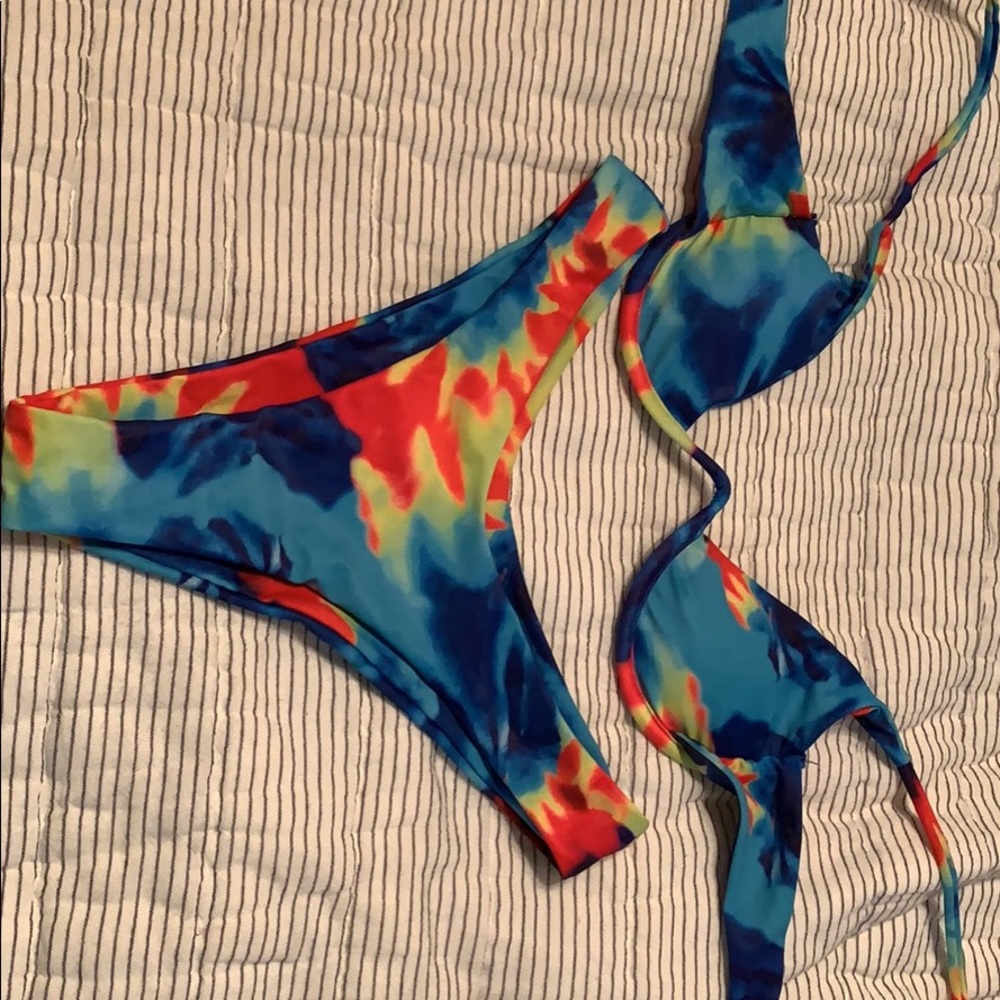 Zaful tie dye bikini